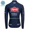 Wielershirt 2022 Alpecin-Fenix Winter Thermal Fleece - Blauw